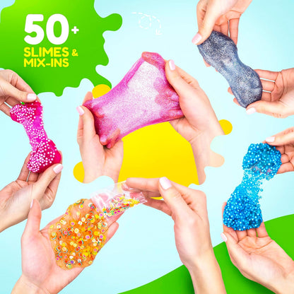 This all-in-one Slime Making Kit is the perfect gift for kids and tweens, complete with everything needed to create over 50 different slime creations