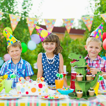 The cupcake stand holder is the perfect addition to your dinosaur-themed party