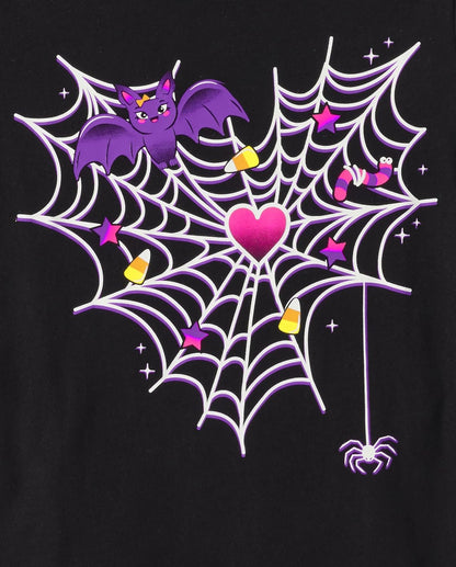 With the Halloween spider web graphic t-shirt, experience a timeless style and cozy fit with captivating graphics that are sure to impress