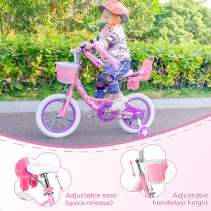Whether your child is just learning to ride or is already a pro, WEIZE Girls bicycle is perfect for her