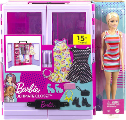 This playset comes with a Barbie fashion doll, selection of clothes and accessories
