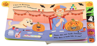 Blippi thoroughly enjoys Halloween, from selecting pumpkins at the patch to designing the ideal costume for his dog Lyno