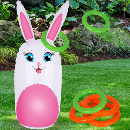 This ArtCreativity inflatable ring toss game combines the excitement of a carnival with Easter festivities