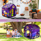 The play tent features fun Halloween elements to enhance the atmosphere and is made of safe, durable, and wrinkle-resistant materials