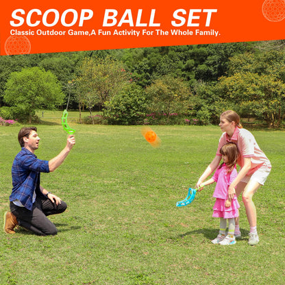 This outdoor toy set for kids includes various games and is perfect for family activities