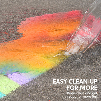 Enjoy a safe and creative experience with this set of 12 giant cone-shaped chalk pieces