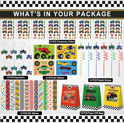 Monster Truck Party Favors Set