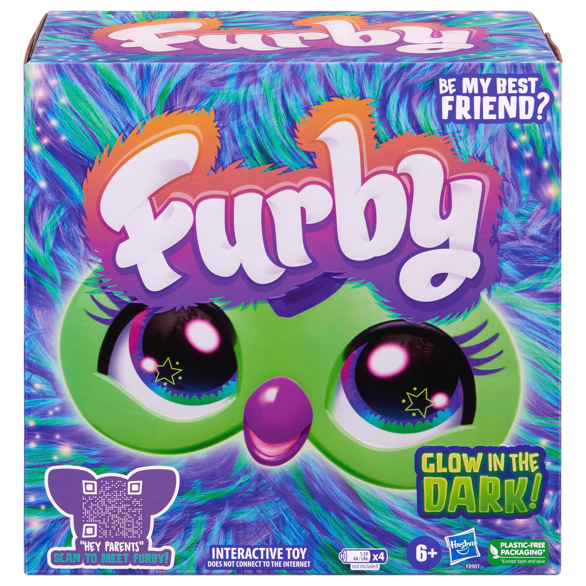 Furby Galaxy Edition, Glow in The Dark, Interactive Plush Toys (Amazon Exclusive)