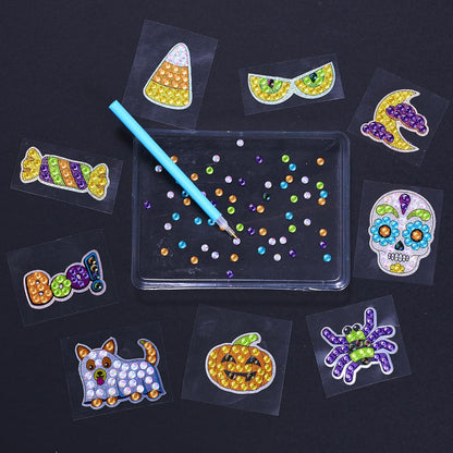 Explore your artistic side this Halloween with the Big Gem Diamond Painting Kit!
