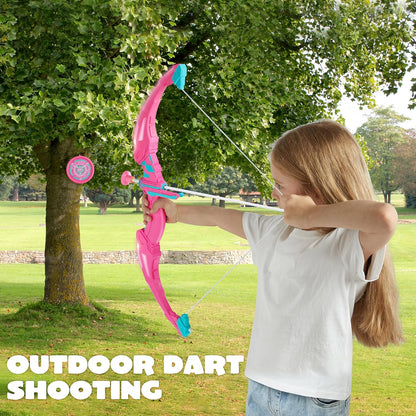 Discover the fun and excitement of archery with our LED Light Up Pink Bow and Arrow Toy Set