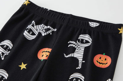 Little Boys Halloween Pumpkin Sleepwear