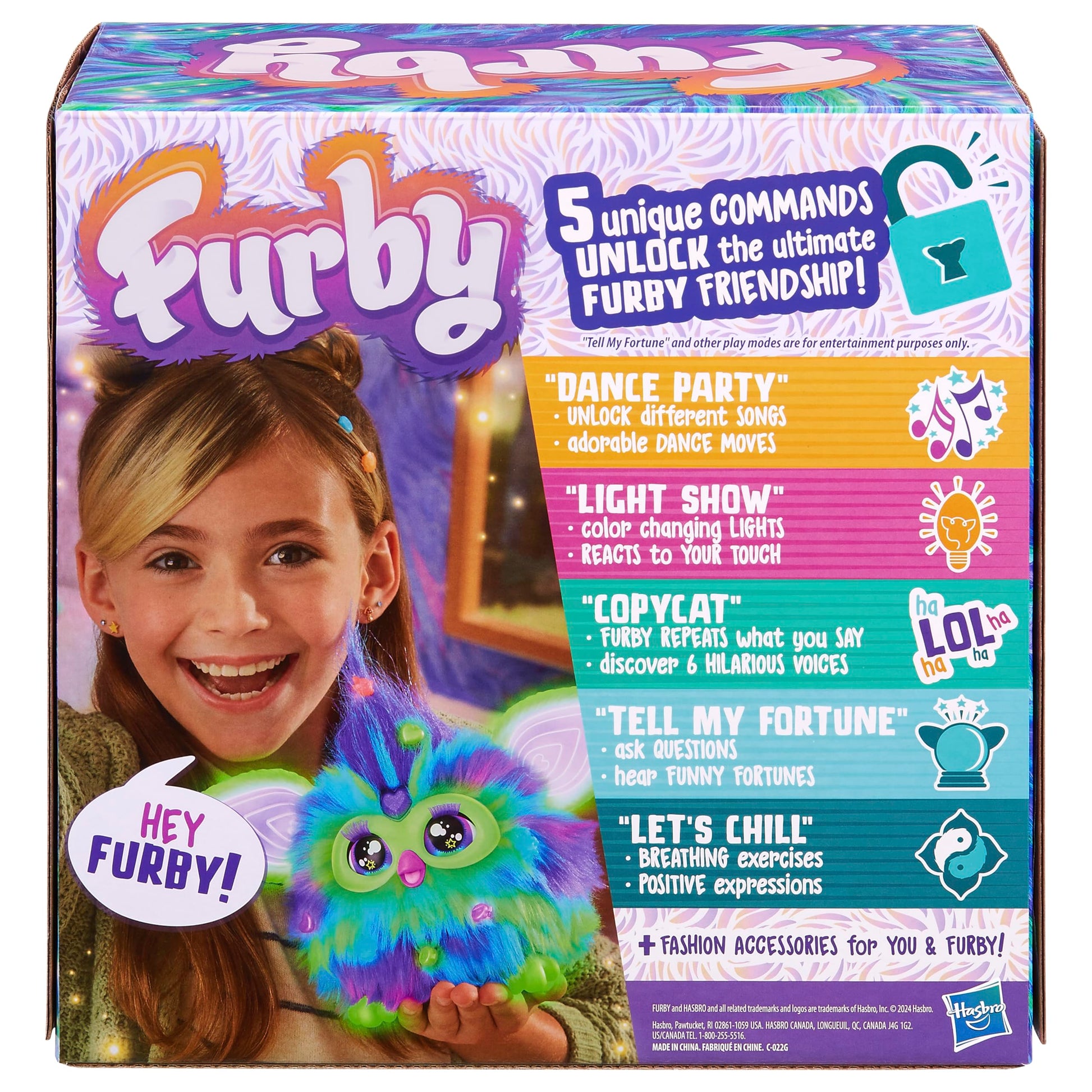 Furby Galaxy Edition, Glow in The Dark, Interactive Plush Toys (Amazon Exclusive)