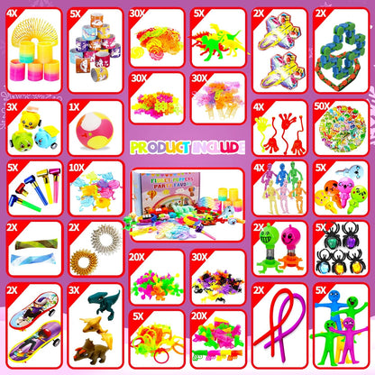 These fun and educational toys are great goodie bag stuffers for kids, 356-pieces