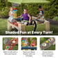 Entertain for hours with the Step2 All Around Playtime Patio and Canopy for kids aged 2 and up