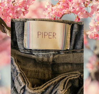 Get your girl ready for warmer weather with our cool Piper sequin denim frayed shorts