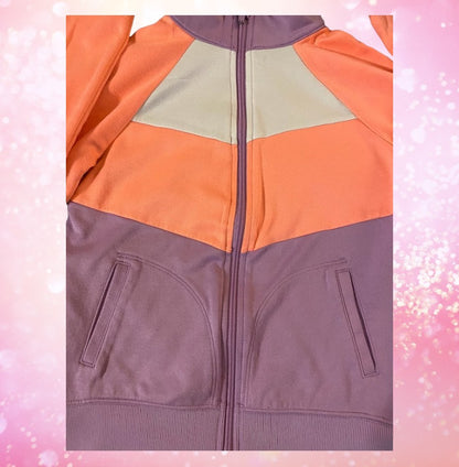 Avia girl's zip up sweatshirt featuring a trendy color combination