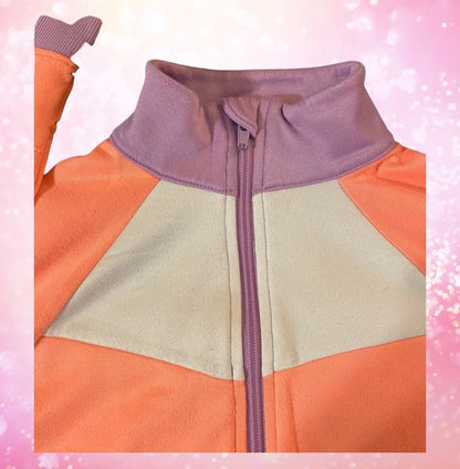 Avia girl's zip up sweatshirt featuring a trendy color combination