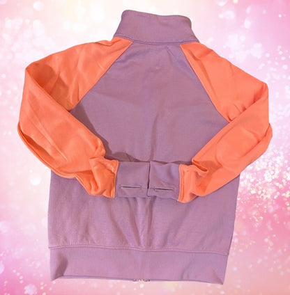 Avia girl's zip up sweatshirt featuring a trendy color combination