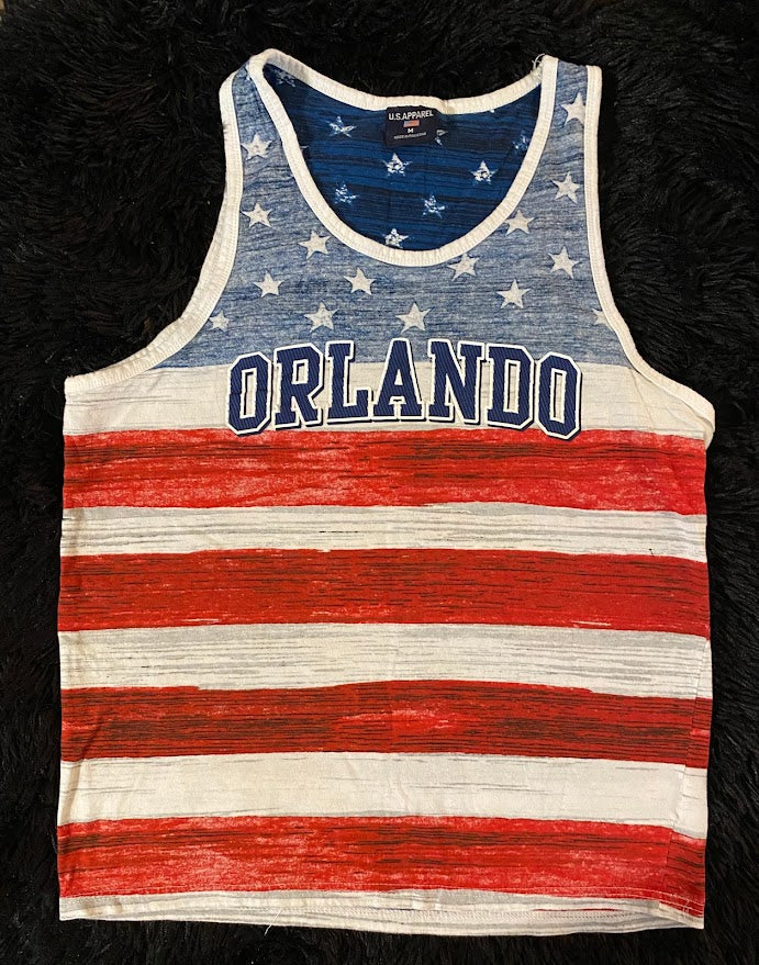 Show off your American pride all summer long with this high-quality stars and stripes tank top