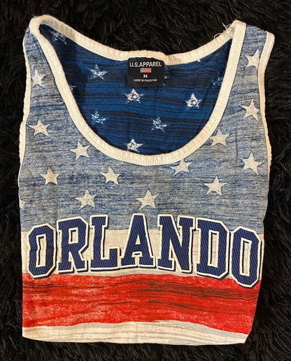 Show off your American pride all summer long with this high-quality stars and stripes tank top