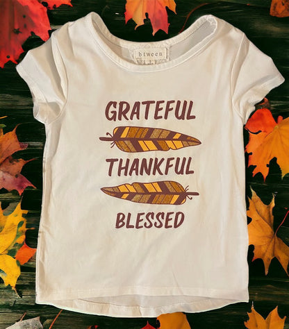 The Btween Girl's Graphic Tee is perfect for the Thanksgiving holidays