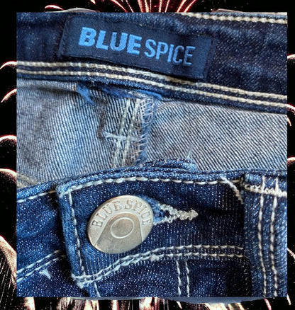 These Blue Spice little girl distressed stud jeans are designed with unique fashion and style