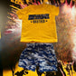 Awesome Brother 2-piece cotton applique short set