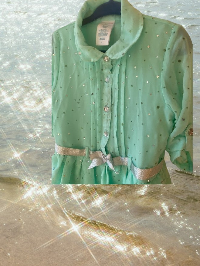 Wonderkids Sequin Collar Dress Shirt