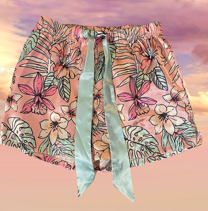 Get cozy while lounging around the house with these adorable floral sleep shorts from Justice
