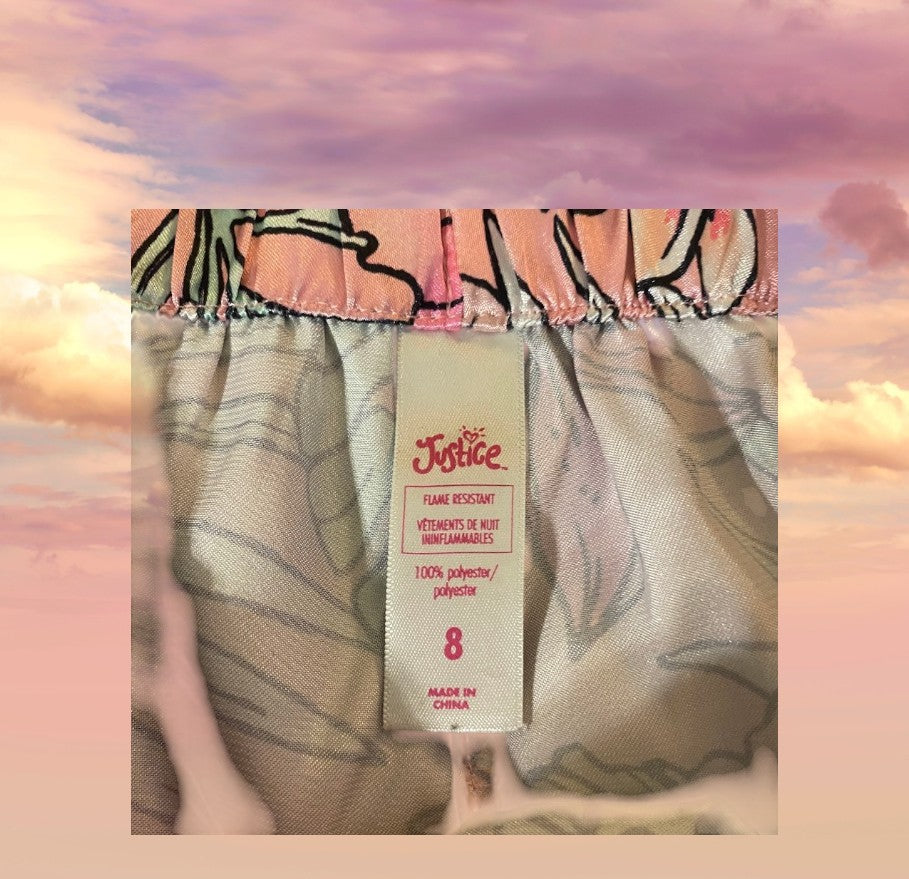 Get cozy while lounging around the house with these adorable floral sleep shorts from Justice