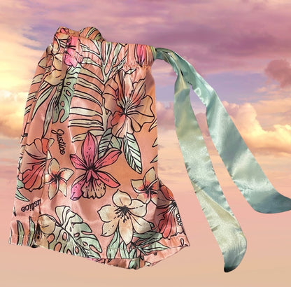 Get cozy while lounging around the house with these adorable floral sleep shorts from Justice