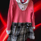 This Wonderkids collar shirt dress has a plaid pleated bottom that adds an elegant touch