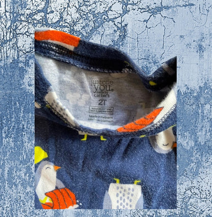 Carter's penguin sleepwear pajama set perfect for those chilly winter nights