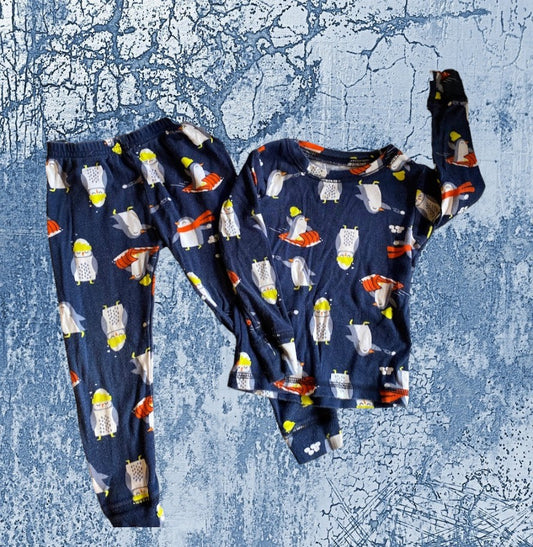 Perfect for those chilly winter nights is this penguin sleepwear pajama set