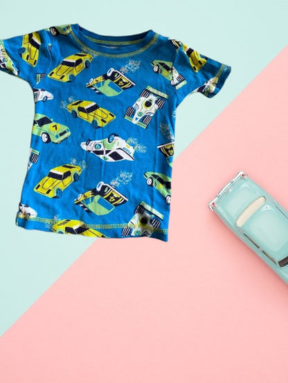 Get your little guy ready for a comfortable night's sleep with Carter's Just One You cotton sleepwear set