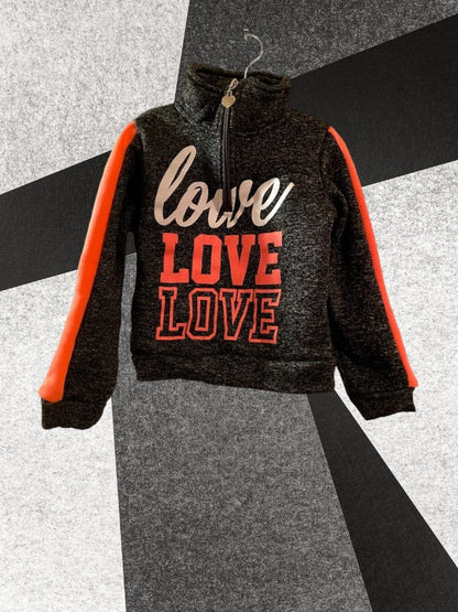 Love Love Love Girl's Graphic Sweatshirt