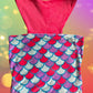 This cozy mermaid design tail blanket has beautiful colors and a fun design
