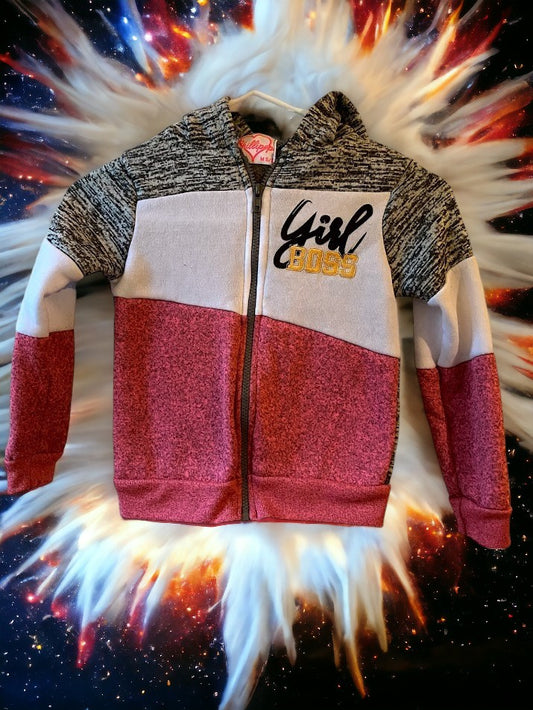 Stunning pink multicolor graphic design hoodie