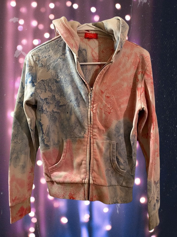 Cute bling and graphic design tie dye Hoodie