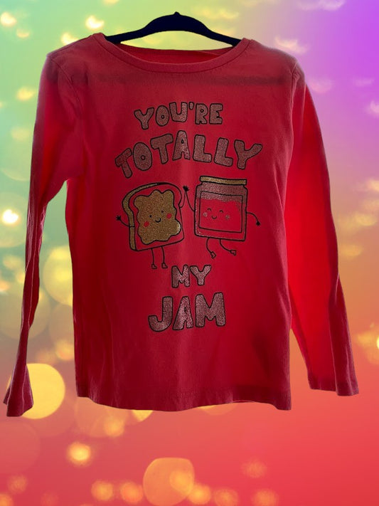 You're Totally My Jam Graphic Cotton Top