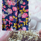 Route 66 floral ruffle dress with vibrant floral designs and elegant ruffled sleeves