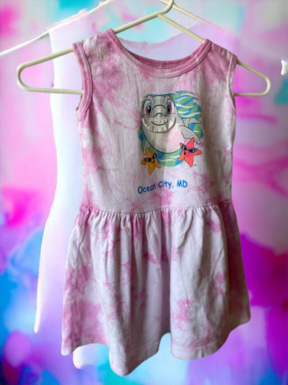 With charming graphics and a chic sleeveless design, this Art On T's dress provides the perfect summer look for your little girl