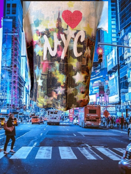Step out in your I Love NYC Justice Girl's Fun & Colorful Hoodie