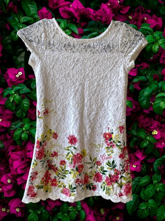 Guess Kids Girl's Floral Lace Dress