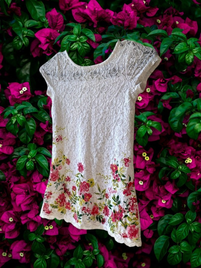 Guess Kids Girl's Floral Lace Dress