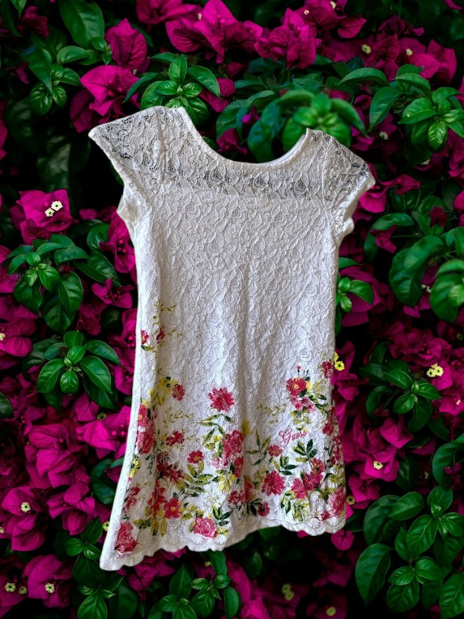 Guess Kids Girl's Floral Lace Dress