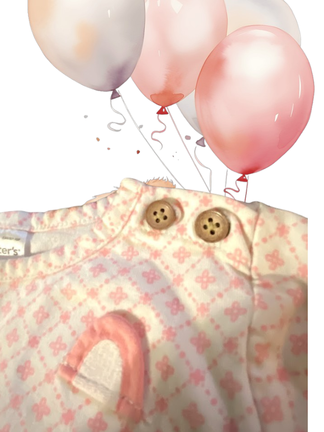 This Carter's long-sleeved top features a pretty applique bear design that's sure to delight your little one