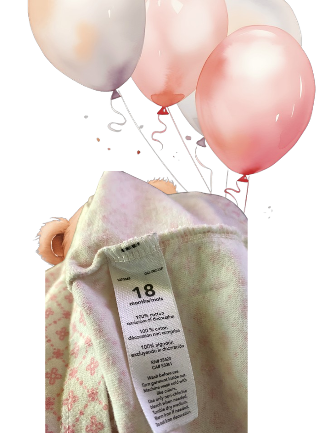 This Carter's long-sleeved top features a pretty applique bear design that's sure to delight your little one