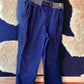 Boy's Cotton Blue and Gray Pull up Pants