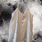 Paper Crane Spaghetti Strap Ruffle Flowy Top